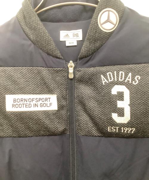 adidas（アディダス）adidas (アディダス) 中綿ベスト ネイビー×グレー サイズ:Mの古着・服飾アイテム