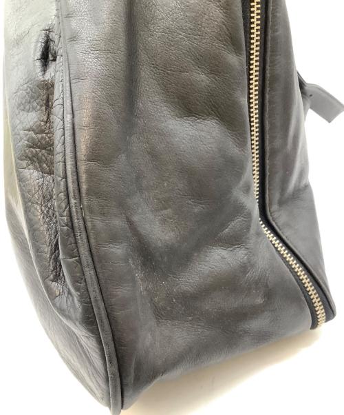 YOHJI YAMAMOTO（ヨウジヤマモト）YOHJI YAMAMOTO (ヨウジヤマモト) レザーショルダーバッグ ブラックの古着・服飾アイテム