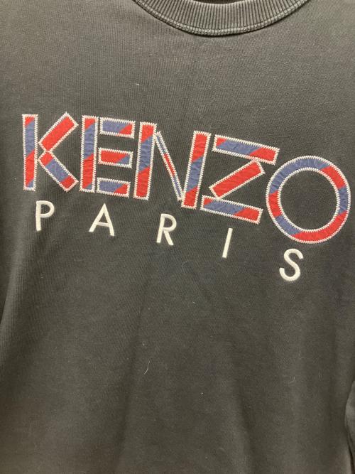 KENZO（ケンゾー）KENZO (ケンゾー) 刺繍スウェット ブラック サイズ:Mの古着・服飾アイテム