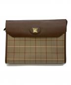 BURBERRYバーバリー）の古着「クラッチバッグ」｜ブラウン