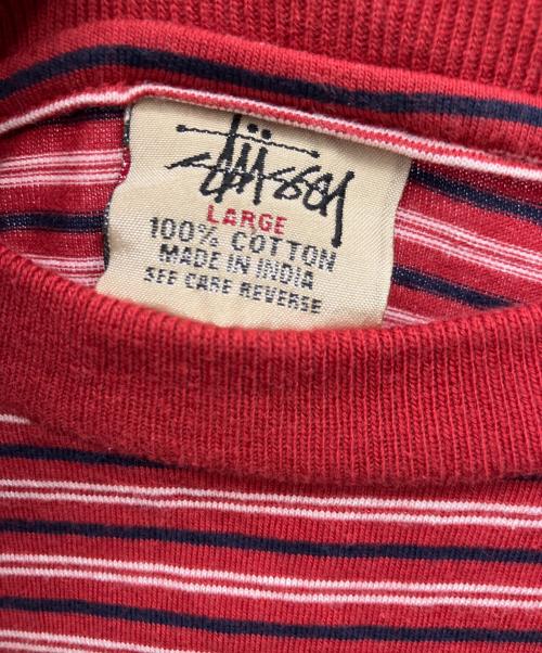 stussy（ステューシー）stussy (ステューシー) 半袖Tシャツ レッド サイズ:Lの古着・服飾アイテム