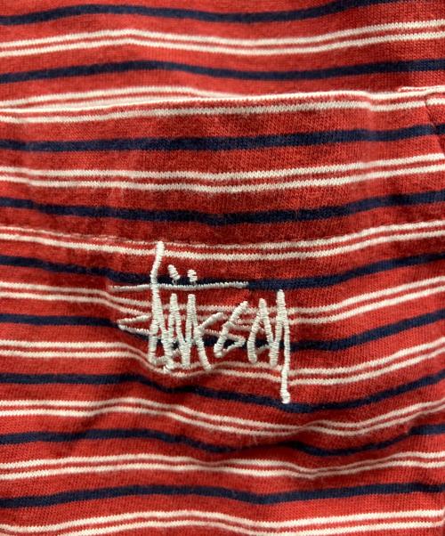 stussy（ステューシー）stussy (ステューシー) 半袖Tシャツ レッド サイズ:Lの古着・服飾アイテム