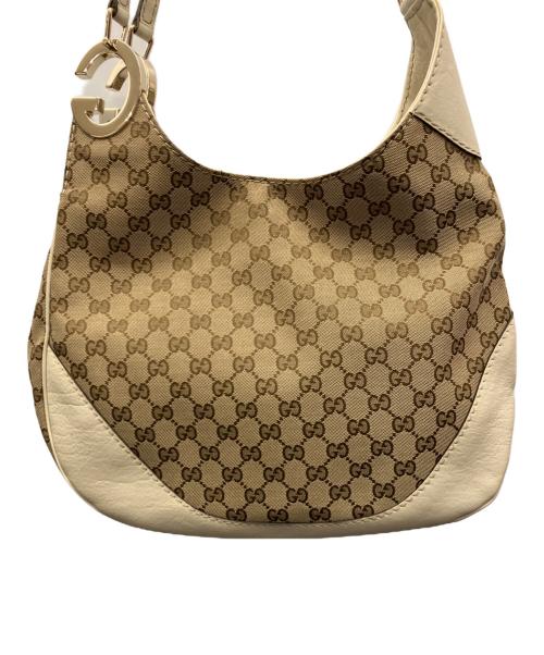 GUCCI（グッチ）GUCCI (グッチ) ショルダーバッグ アイボリー×ベージュの古着・服飾アイテム
