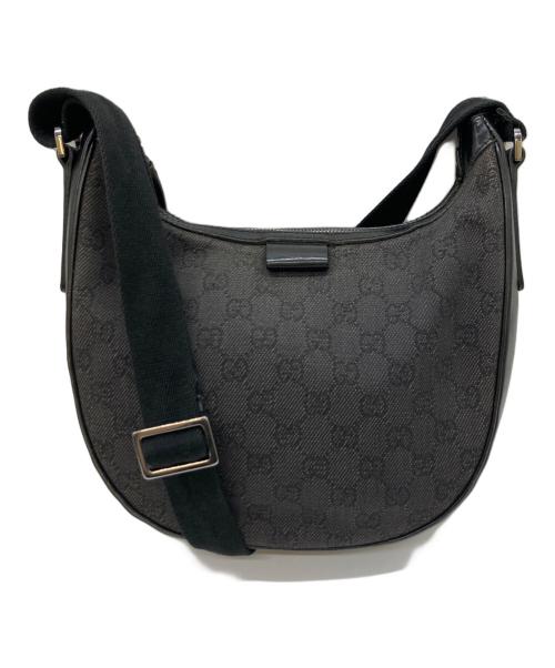 GUCCI（グッチ）GUCCI (グッチ) ショルダーバッグ ブラック×グレーの古着・服飾アイテム