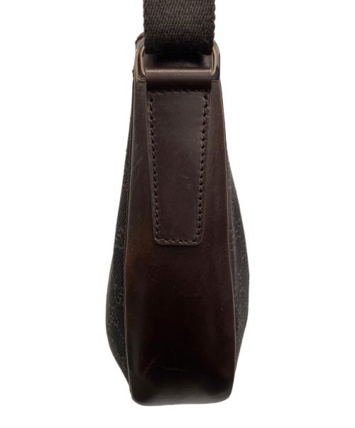 GUCCI（グッチ）GUCCI (グッチ) ショルダーバッグ ダークブラウン×ブラックの古着・服飾アイテム