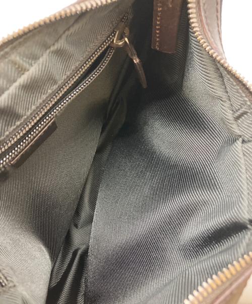 GUCCI（グッチ）GUCCI (グッチ) ショルダーバッグ ダークブラウン×ブラックの古着・服飾アイテム