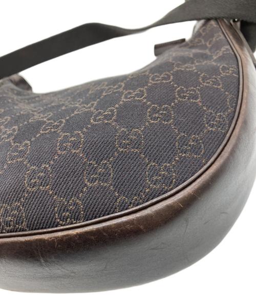 GUCCI（グッチ）GUCCI (グッチ) ショルダーバッグ ダークブラウン×ブラックの古着・服飾アイテム