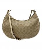 COACHコーチ）の古着「ショルダーバッグ」｜ホワイト×ベージュ