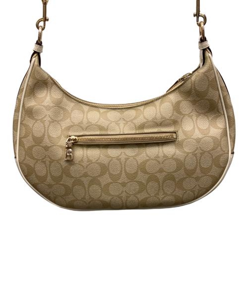 COACH（コーチ）COACH (コーチ) ショルダーバッグ ホワイト×ベージュの古着・服飾アイテム