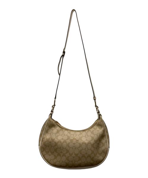 COACH（コーチ）COACH (コーチ) ショルダーバッグ ホワイト×ベージュの古着・服飾アイテム