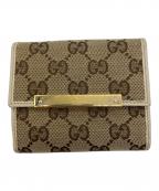GUCCIグッチ）の古着「2つ折り財布」｜アイボリー×ベージュ