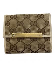 GUCCI（グッチ）の古着「2つ折り財布」｜アイボリー×ベージュ
