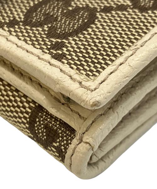 GUCCI（グッチ）GUCCI (グッチ) 2つ折り財布 アイボリー×ベージュの古着・服飾アイテム