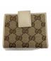 GUCCI (グッチ) 2つ折り財布 アイボリー×ベージュ：6000円