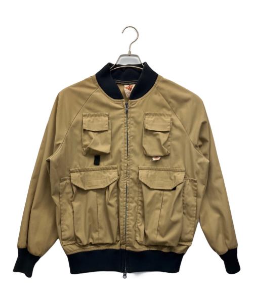 Columbia（コロンビア）Columbia (コロンビア) フィッシングジャケット ベージュ×ネイビー サイズ:Sの古着・服飾アイテム