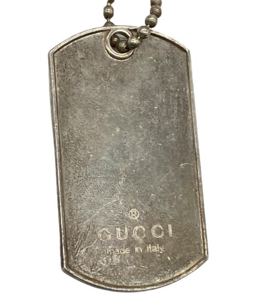 GUCCI（グッチ）GUCCI (グッチ) ドッグタグネックレス シルバーの古着・服飾アイテム