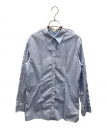 MM6 Maison Margiela（エムエムシックスメゾンマルジェラ）の古着「長袖シャツ」｜ブルー×ホワイト