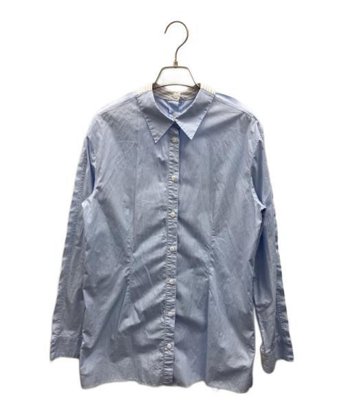 MM6 Maison Margiela（エムエムシックスメゾンマルジェラ）MM6 Maison Margiela (エムエムシックスメゾンマルジェラ) 長袖シャツ ブルー×ホワイト サイズ:42の古着・服飾アイテム