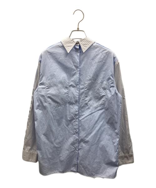 MM6 Maison Margiela（エムエムシックスメゾンマルジェラ）MM6 Maison Margiela (エムエムシックスメゾンマルジェラ) 長袖シャツ ブルー×ホワイト サイズ:42の古着・服飾アイテム