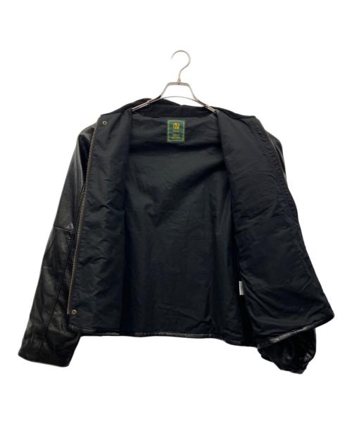Noen（ノエン）Noen (ノエン) フェイクレザージャケット ブラック サイズ:Lの古着・服飾アイテム