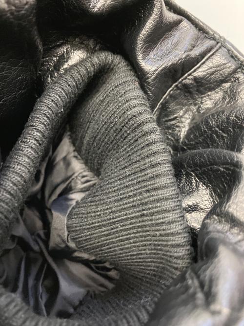 Noen（ノエン）Noen (ノエン) フェイクレザージャケット ブラック サイズ:Lの古着・服飾アイテム