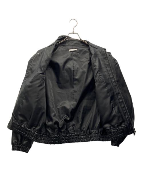 WYM（ウィム バイ リドム）WYM (ウィム バイ リドム) フェイクレザージャケット ブラック サイズ:Mの古着・服飾アイテム