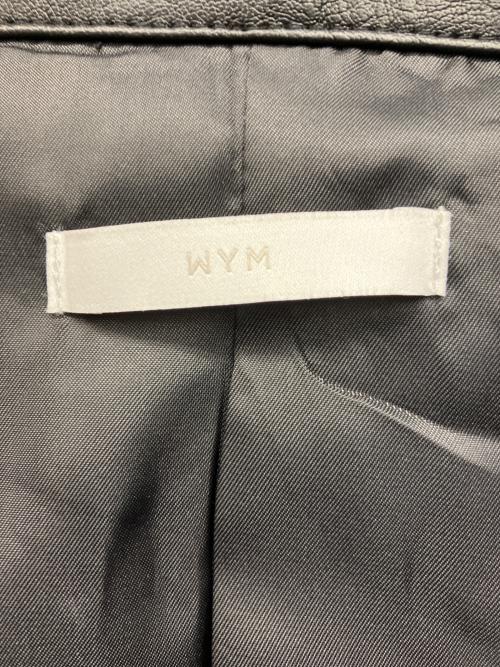 WYM（ウィム バイ リドム）WYM (ウィム バイ リドム) フェイクレザージャケット ブラック サイズ:Mの古着・服飾アイテム