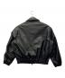 WYM (ウィム バイ リドム) フェイクレザージャケット ブラック サイズ:M：4000円