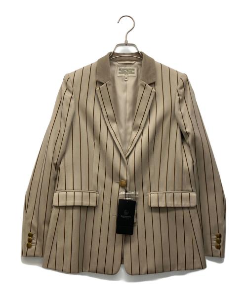 BEAUTY&YOUTH（ビューティーアンドユース）BEAUTY&YOUTH (ビューティーアンドユース) テーラードジャケット ベージュ サイズ:38の古着・服飾アイテム