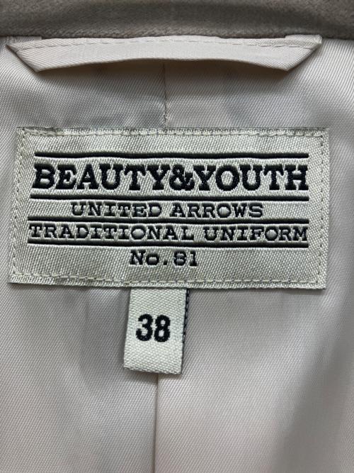 BEAUTY&YOUTH（ビューティーアンドユース）BEAUTY&YOUTH (ビューティーアンドユース) テーラードジャケット ベージュ サイズ:38の古着・服飾アイテム