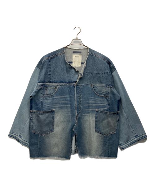 etsinta（エシンタ）etsinta (エシンタ) リメイクデニムオーバージャケット インディゴ サイズ:ONEの古着・服飾アイテム