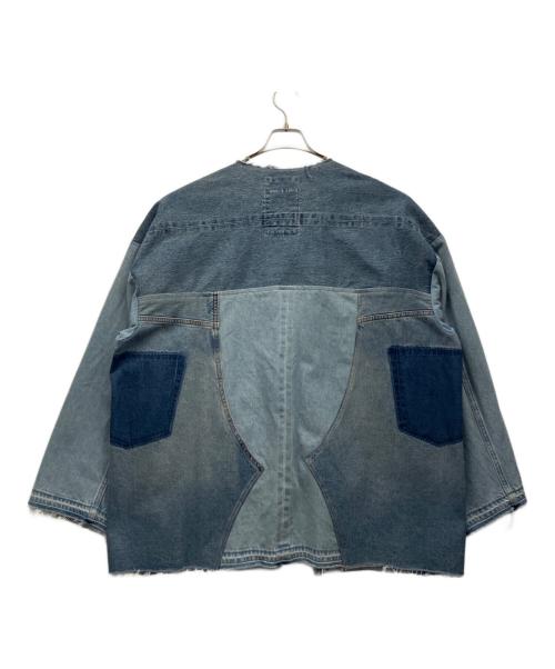 etsinta（エシンタ）etsinta (エシンタ) リメイクデニムオーバージャケット インディゴ サイズ:ONEの古着・服飾アイテム