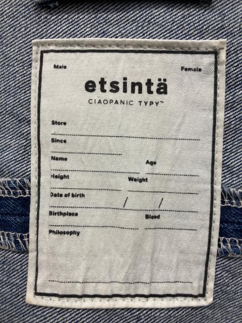 etsinta（エシンタ）etsinta (エシンタ) リメイクデニムオーバージャケット インディゴ サイズ:ONEの古着・服飾アイテム