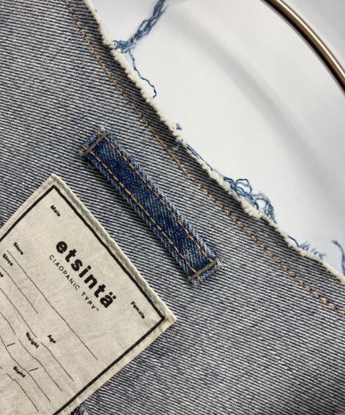 etsinta（エシンタ）etsinta (エシンタ) リメイクデニムオーバージャケット インディゴ サイズ:ONEの古着・服飾アイテム