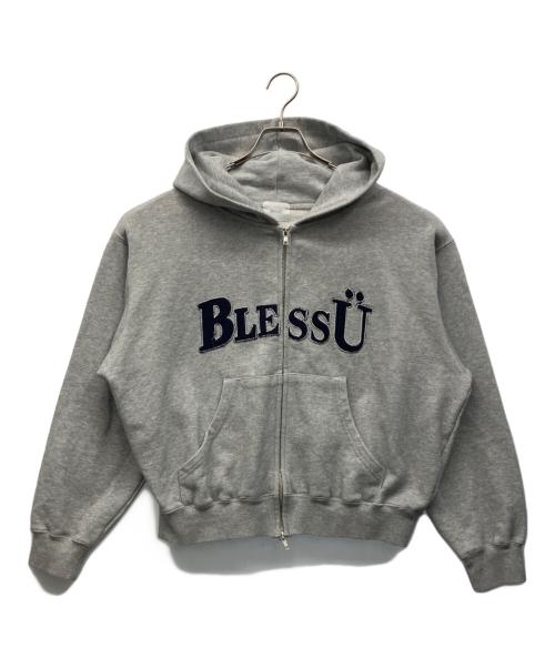 BLESS U（ブレスユー）BLESS U (ブレスユー) ジップパーカー グレー サイズ:Mの古着・服飾アイテム