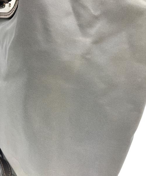 PRADA（プラダ）PRADA (プラダ) トートバッグ グレー×シルバーの古着・服飾アイテム