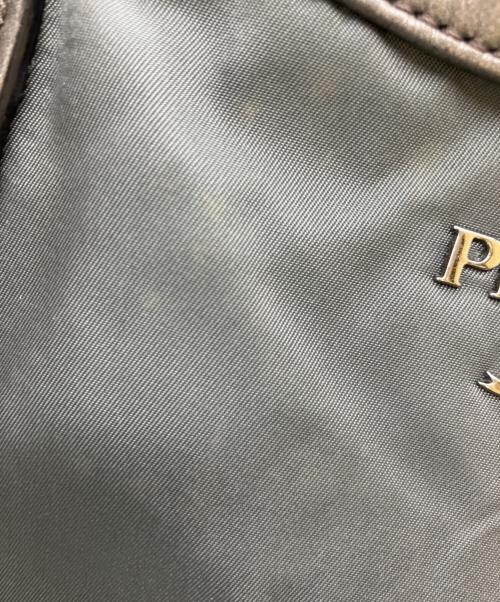 PRADA（プラダ）PRADA (プラダ) トートバッグ グレー×シルバーの古着・服飾アイテム
