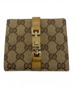 GUCCIグッチ）の古着「2つ折り財布」｜ブラウン
