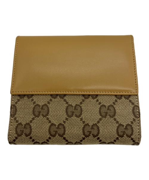 GUCCI（グッチ）GUCCI (グッチ) 2つ折り財布 ブラウンの古着・服飾アイテム