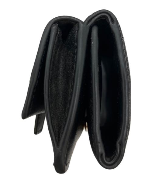 MICHAEL KORS（マイケル・コース）MICHAEL KORS (マイケル・コース) 3つ折り財布 ブラックの古着・服飾アイテム