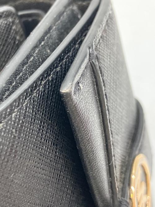 MICHAEL KORS（マイケル・コース）MICHAEL KORS (マイケル・コース) 3つ折り財布 ブラックの古着・服飾アイテム