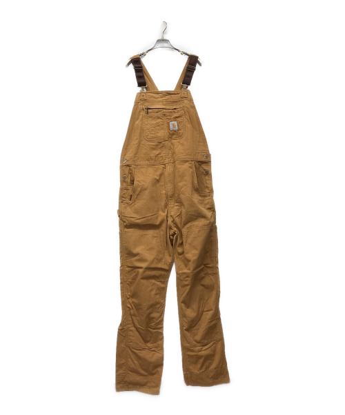 CarHartt（カーハート）CarHartt (カーハート) ダックダブルニーオーバーオール ブラウン サイズ:W36の古着・服飾アイテム