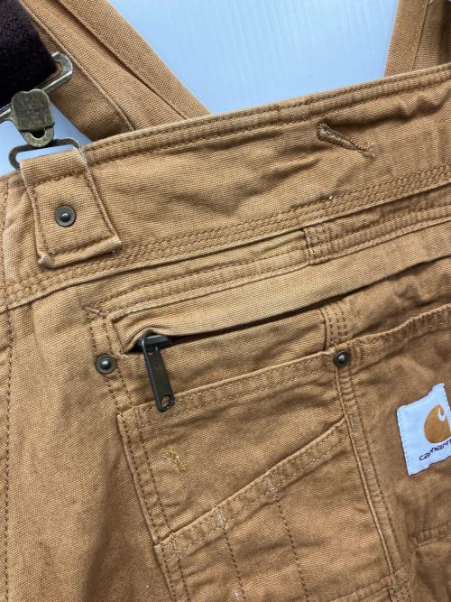 CarHartt（カーハート）CarHartt (カーハート) ダックダブルニーオーバーオール ブラウン サイズ:W36の古着・服飾アイテム