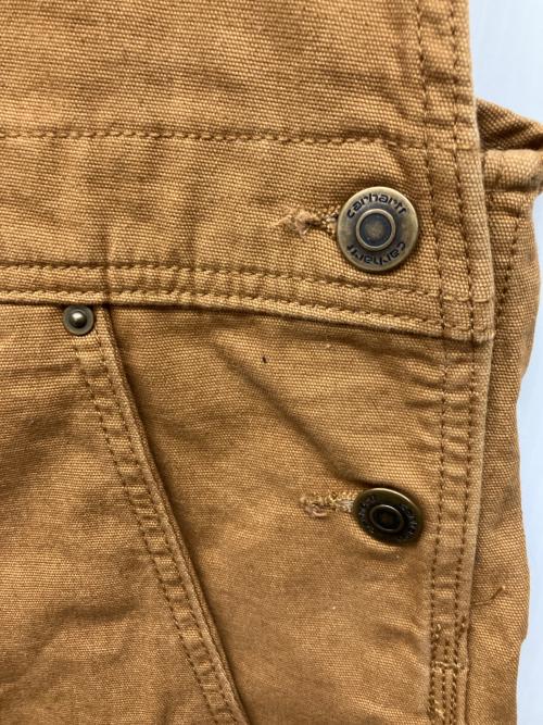 CarHartt（カーハート）CarHartt (カーハート) ダックダブルニーオーバーオール ブラウン サイズ:W36の古着・服飾アイテム