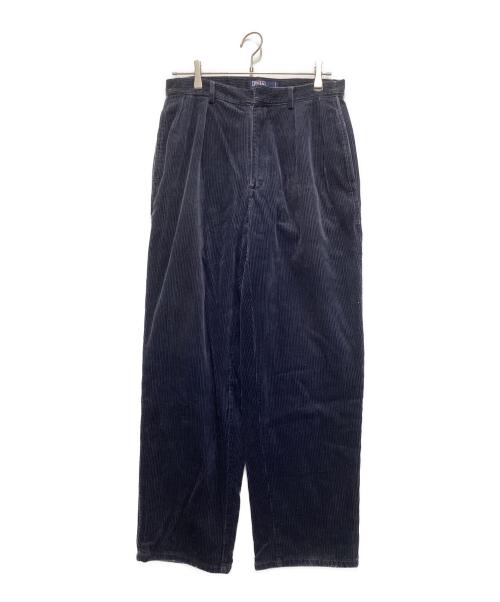 POLO RALPH LAUREN（ポロ・ラルフローレン）POLO RALPH LAUREN (ポロ・ラルフローレン) 2タックコーデュロイパンツ ネイビー サイズ:31の古着・服飾アイテム