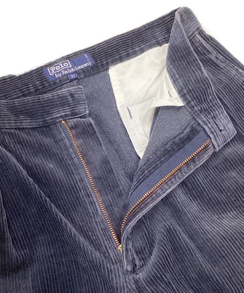 POLO RALPH LAUREN（ポロ・ラルフローレン）POLO RALPH LAUREN (ポロ・ラルフローレン) 2タックコーデュロイパンツ ネイビー サイズ:31の古着・服飾アイテム