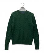 POLO RALPH LAURENポロ・ラルフローレン）の古着「ケーブルニット」｜グリーン