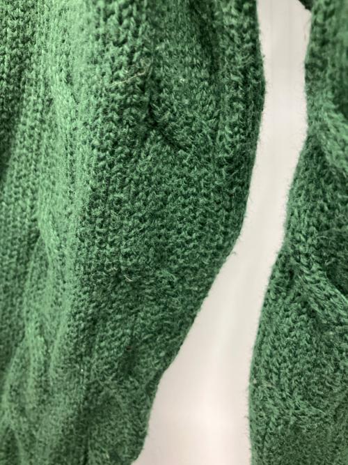 POLO RALPH LAUREN（ポロ・ラルフローレン）POLO RALPH LAUREN (ポロ・ラルフローレン) ケーブルニット グリーン サイズ:XSの古着・服飾アイテム