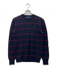 POLO RALPH LAUREN（ポロ・ラルフローレン）の古着「ウールニット」｜ネイビー