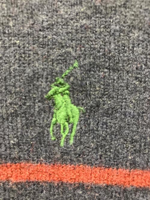 POLO RALPH LAUREN（ポロ・ラルフローレン）POLO RALPH LAUREN (ポロ・ラルフローレン) ウールニット ネイビー サイズ:XSの古着・服飾アイテム